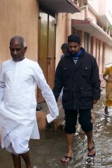 Celebs at Chennai Flood Relief Activities